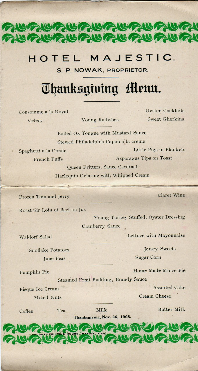 HotelMajesticMenu 1908